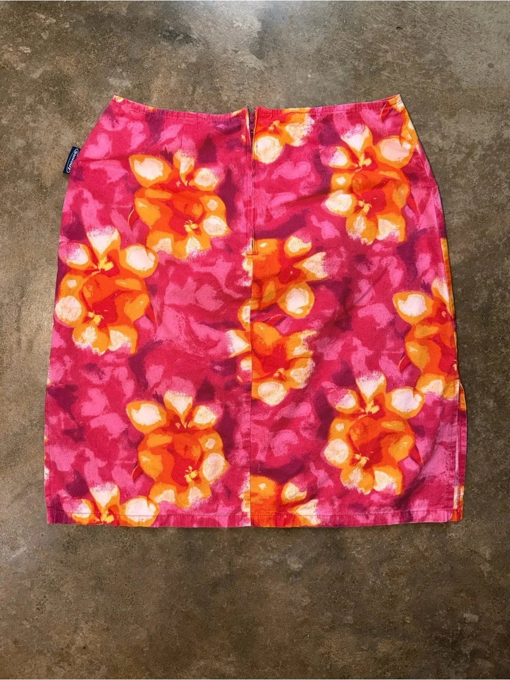 Sideout Floral Mini Skirt Pink Orange Tropical Y2K Summer Women’s Size 3 - Picture 2 of 13